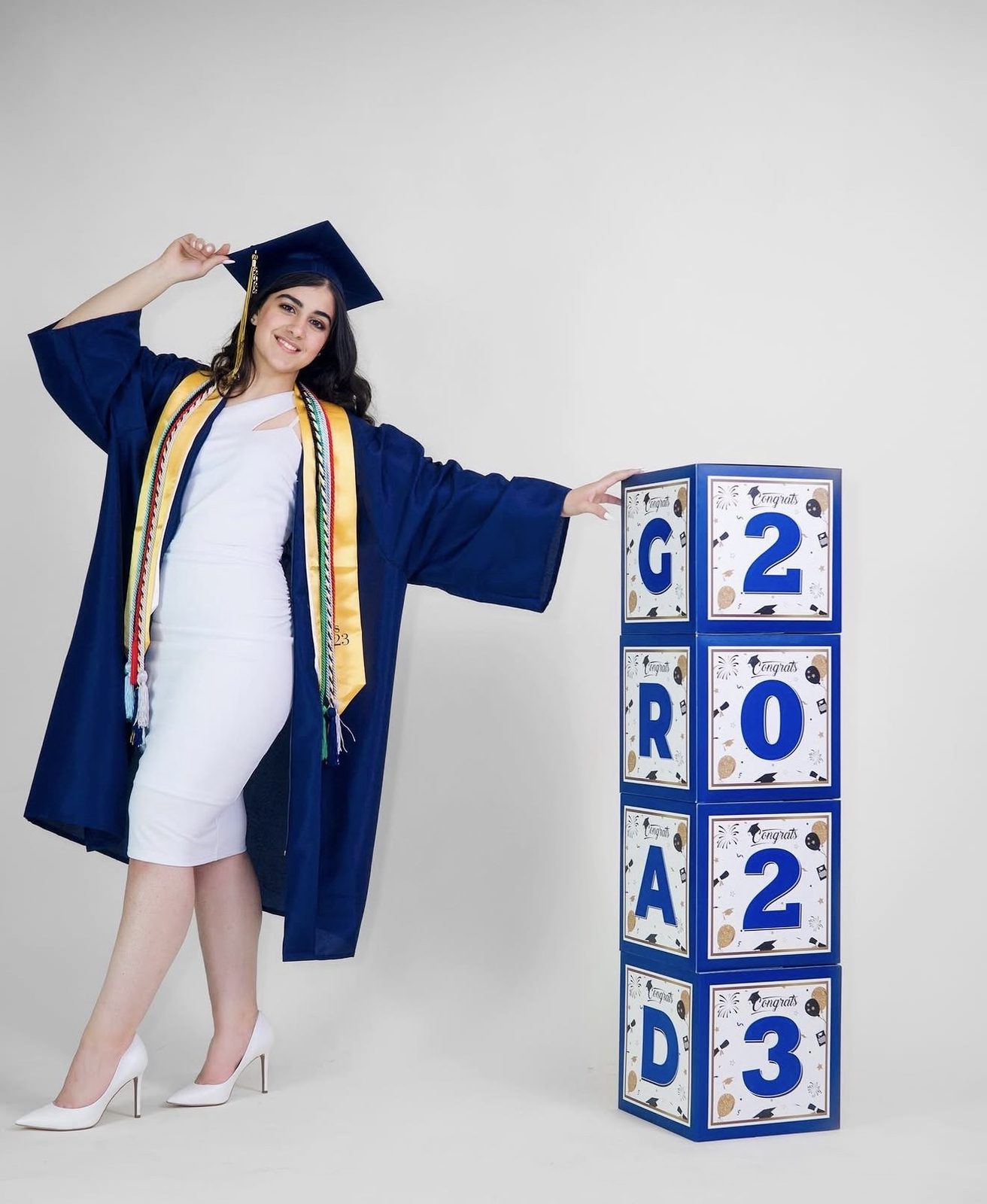 Graduation portrait photographed by Kamar photography